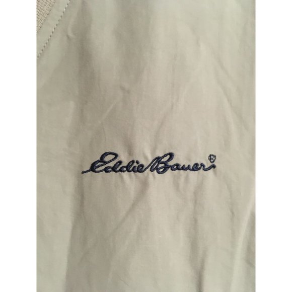 Eddie Bauer Large Lightweight Tan Casual Outdoor Packable Pullover Jacket - Picture 2 of 5